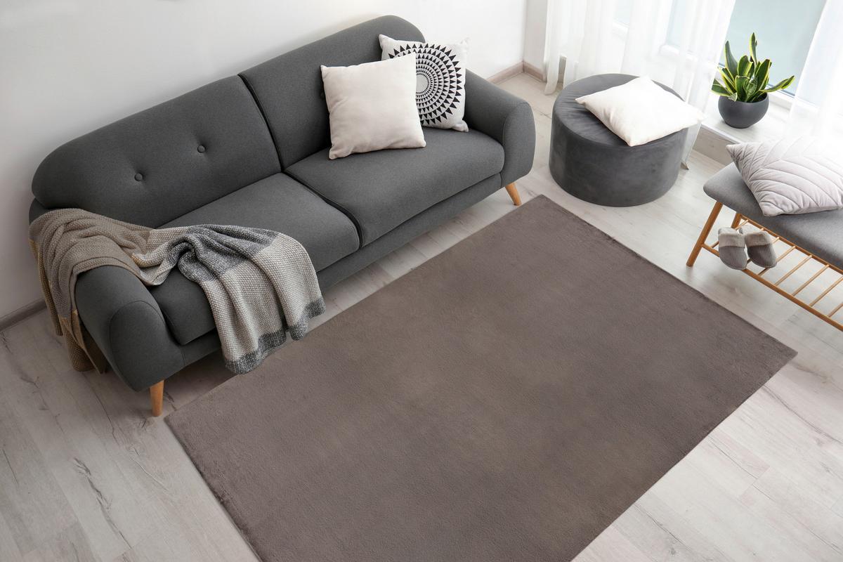 Teppich Rabbit Prime Grau, 160x230 cm - Grau, KONVENTIONELL, Textil (160/230cm)
