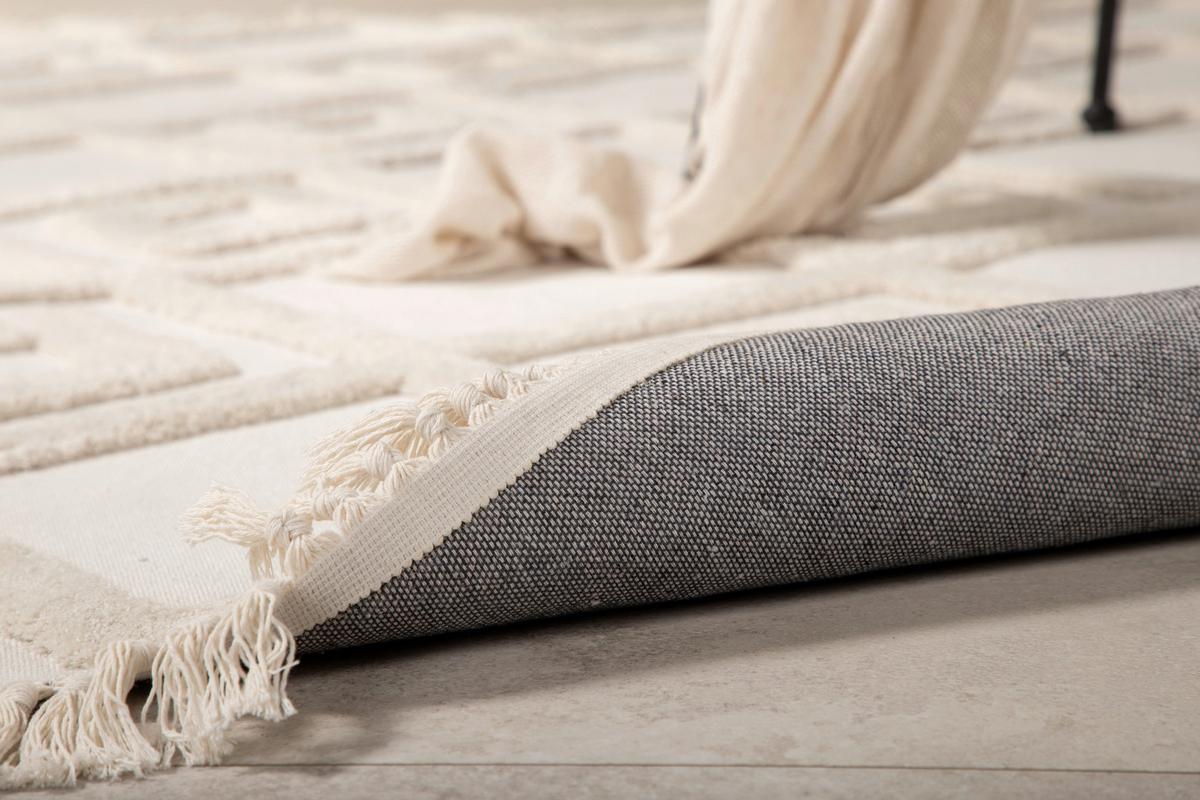 Flachwebteppich Towa - Weiß, LIFESTYLE, Textil (160/230cm) - P & B