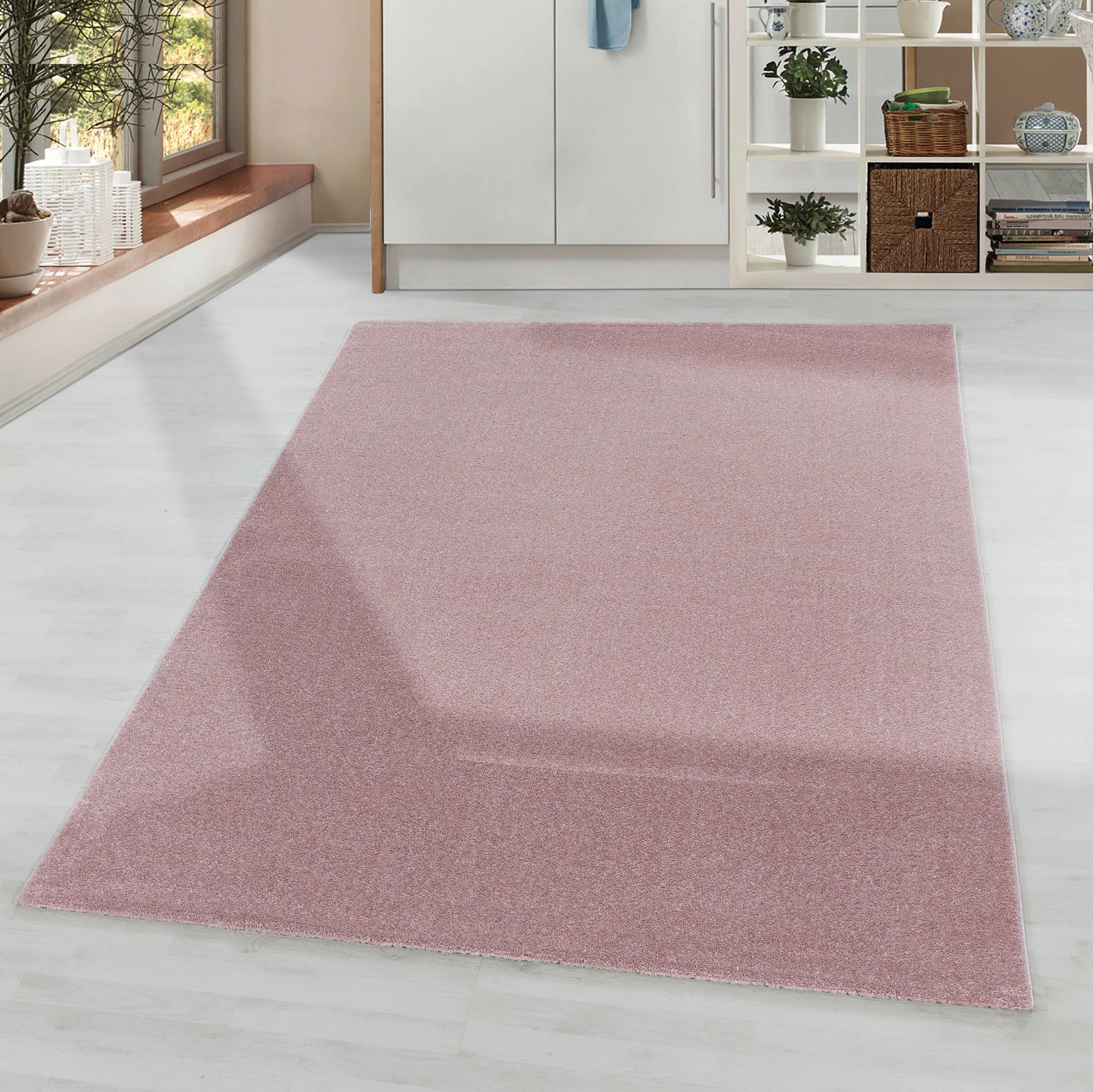 Teppich Läufer Rosa Rio 80x250 cm - Rosa, Basics, Textil (80/250cm)