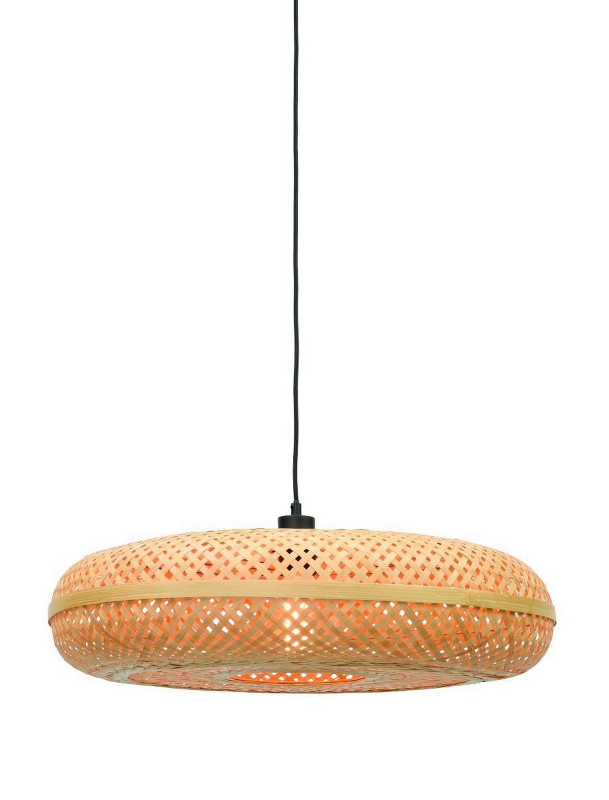 Hängeleuchte Palawan Naturfarben B: 60 Cm - Naturfarben, Trend, Holz (60/60/17cm) - Good & Mojo