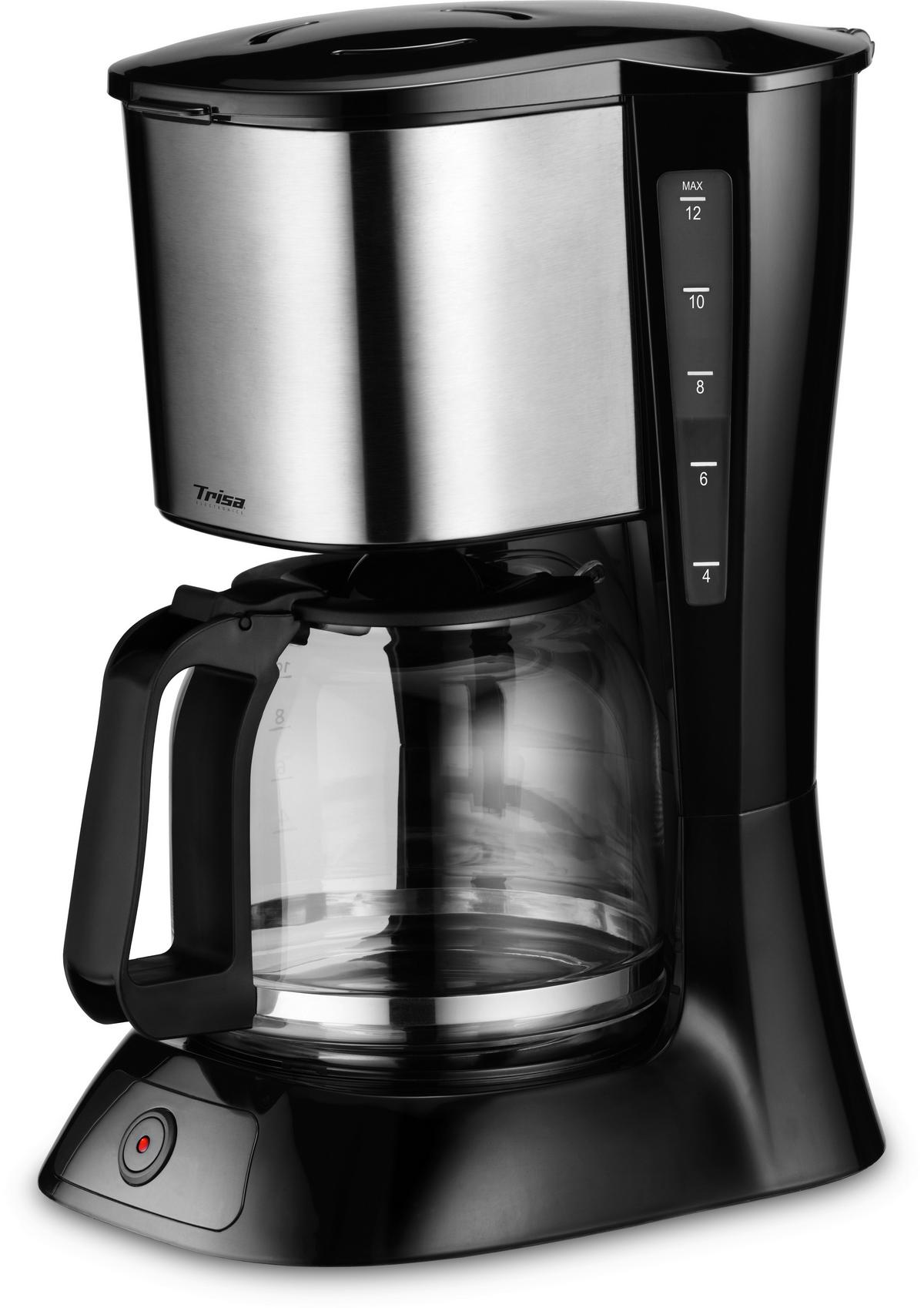Kaffeemaschine Perfect Glaskanne Bis 12 Tassen - Schwarz, MODERN, Kunststoff (24,5/19/34cm) - Trisa Electronics