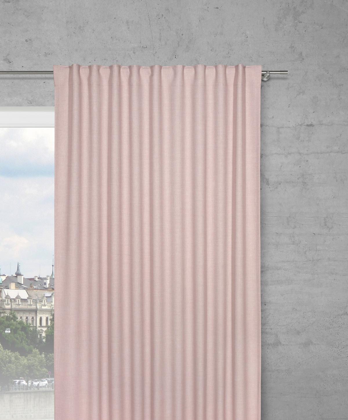 HOTOVÝ ZÁVES LEO, 135/255cm, ružová - ružová, textil (135/255cm) - Premium Living