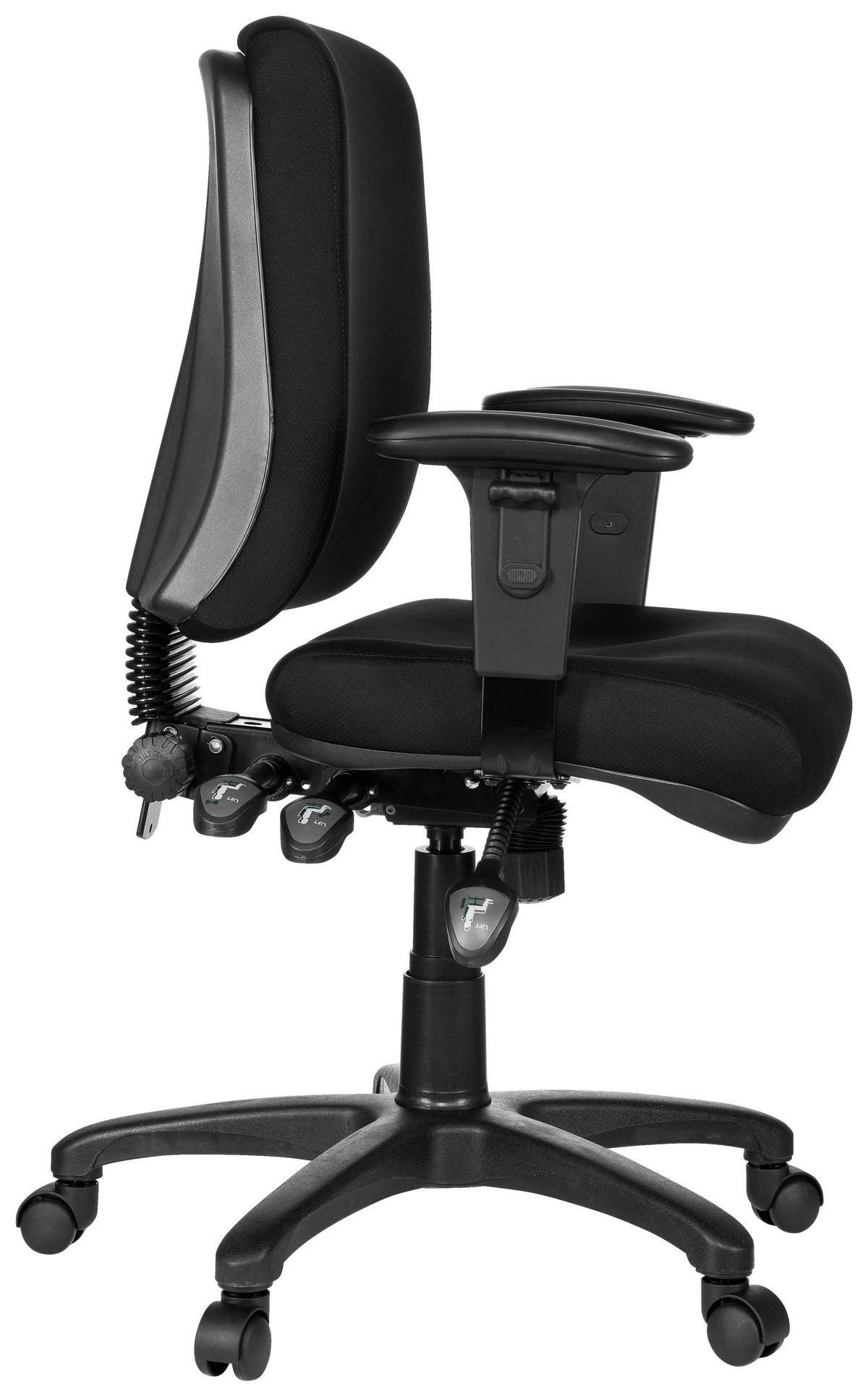 Bürostuhl Zenit Base Schwarz Bis 120 Kg - Schwarz, Basics, Kunststoff/Textil (56/114/45cm) - MID.YOU