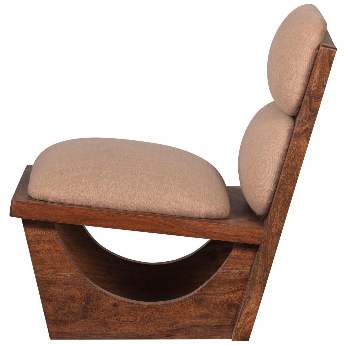 Sessel Opulent Akazie-/Naturfarben B: 70 cm - Naturfarben/Akaziefarben, Design, Holz/Textil (70/75/80cm) - Livetastic