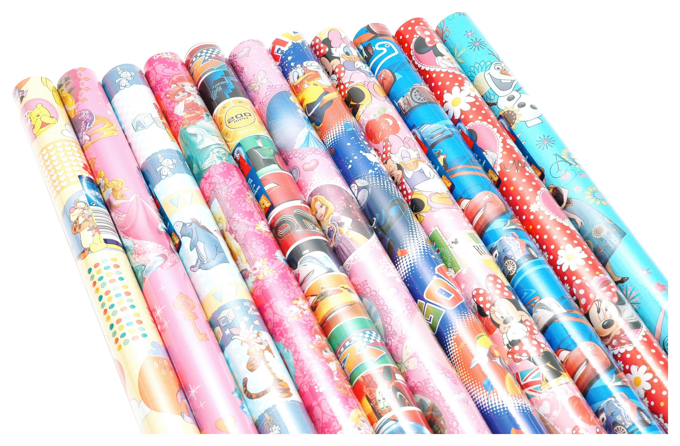 Geschenkpapier Disney Versch. Motive 70x200 cm - Multicolor, KONVENTIONELL, Papier (70/200cm) - Disney