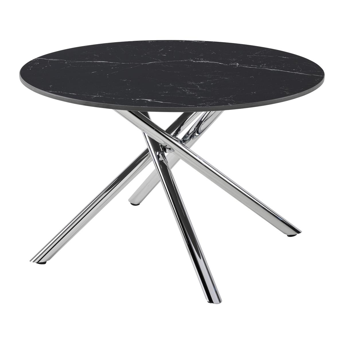 KONFERENČNÝ STOLÍK LANCE - čierna/chrómová, Design, kov/keramika (70/44cm) - Mömax