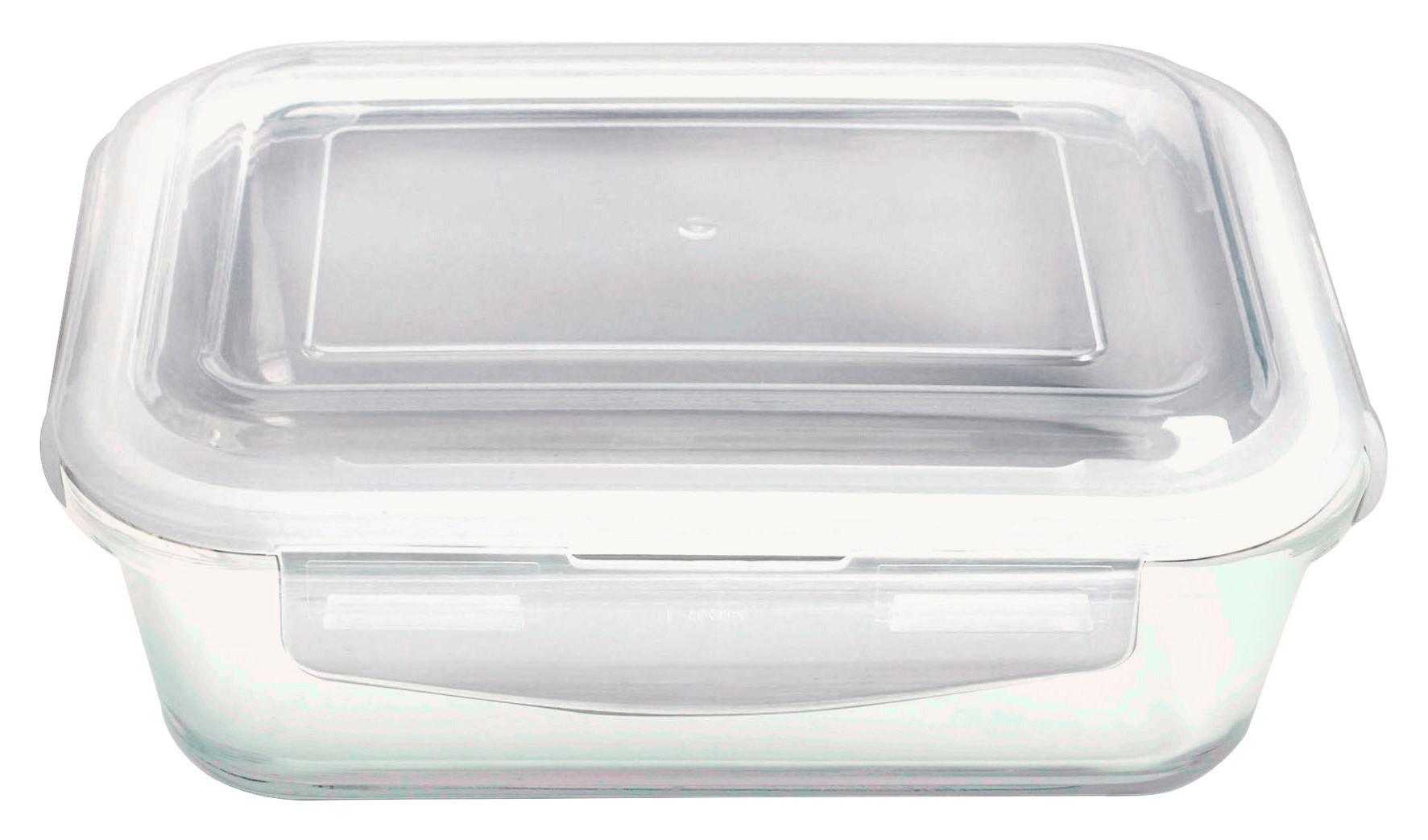 DÓZA NA SKLADOVANIE POTRAVÍN FRESH - 0,35L - číra, plast/sklo (15,4/10,8/6,3cm) - Mömax