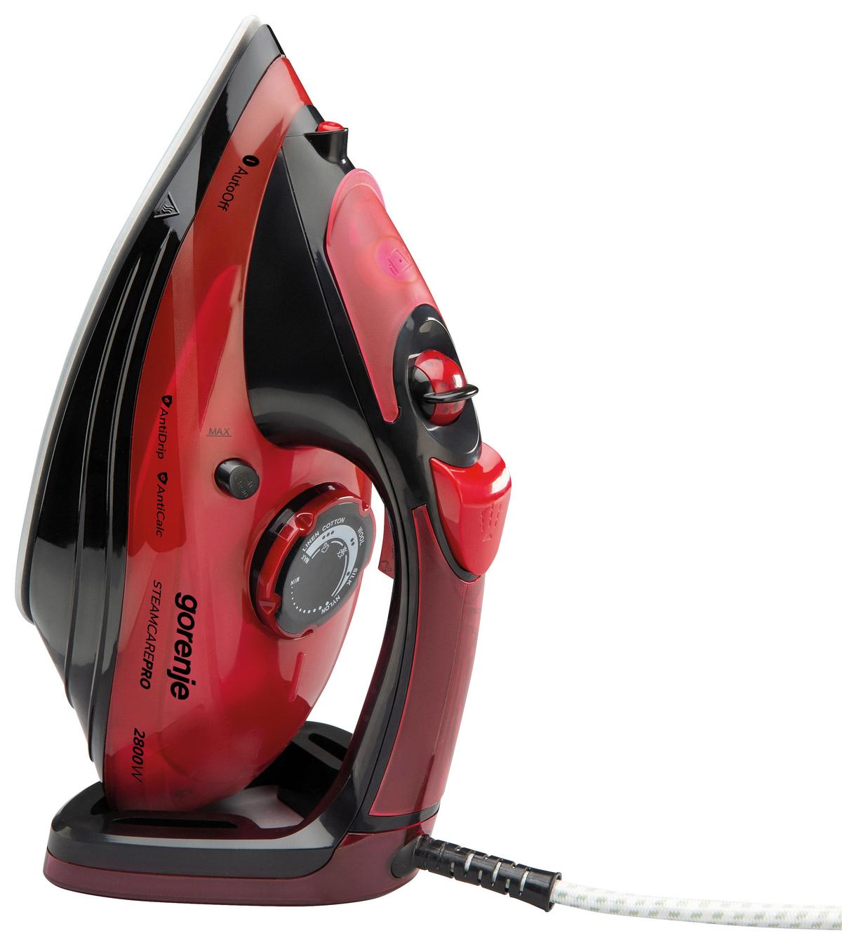 Dampfbügeleisen Sih2800bf - Rot/Schwarz, Basics, Keramik/Kunststoff (12,8/15/31cm)