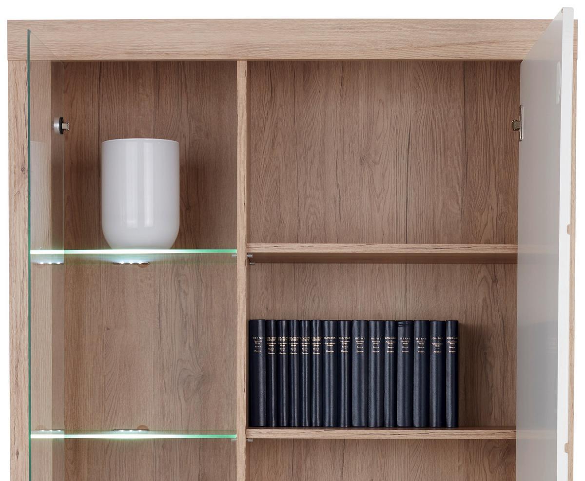 Odporúčaná kombinácia MALTA - SAN REMO 6 - biela/farba duba, Modern, kompozitné drevo/plast (320/197/42cm)