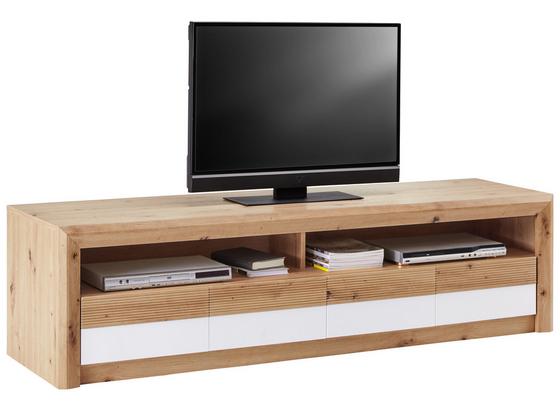 Tv Díl Kashmir New - bílá/barvy dubu, Moderní, kompozitní dřevo (185/50/49cm) - James Wood Tv Díl Kashmir New - bílá/barvy dubu, Moderní, kompozitní dřevo (185/50/49cm) - James Wood