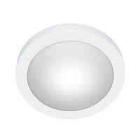 Deckenleuchte Ip44 Ø 31,5 Cm 1-Flammig Rund Opalglas Matt - Weiß, Basics, Glas/Metall (31,5/8,0cm) - Trio Leuchten