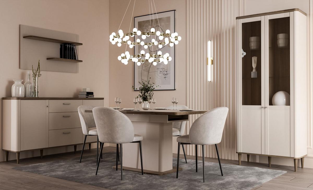 NÁST. POLICA SO ZADNÝM PANELO LACETTI - piesková/farba duba, Modern, kompozitné drevo (120/66/21,9cm)