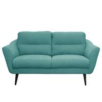 2-Sitzer-Sofa Tromso Türkis B: 158 cm - Türkis/Schwarz, Design, Textil (158/87/88cm) - Livetastic