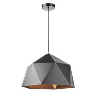 Hängeleuchte 5010/Sm - Goldfarben/Schwarz, Design, Metall (46/120cm)