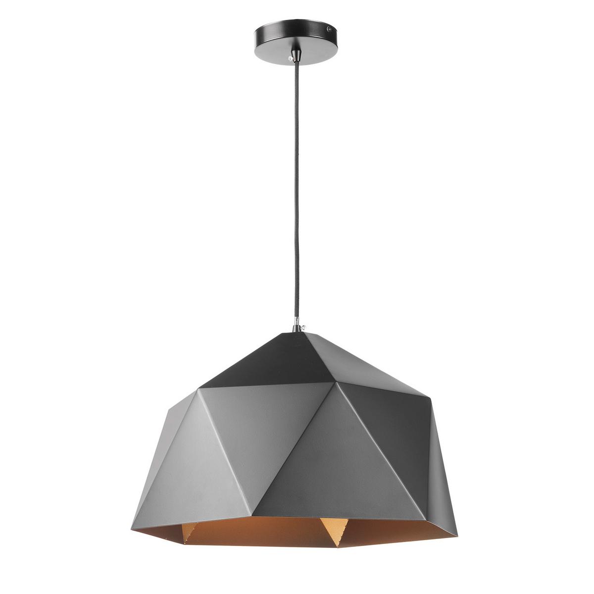 Hängeleuchte 5010/Sm - Goldfarben/Schwarz, Design, Metall (46/120cm)