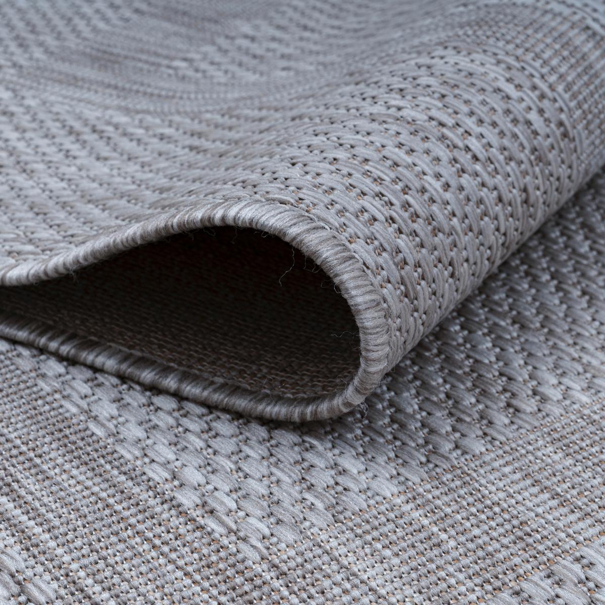 Flachwebteppich Relax - Silberfarben, Basics, Textil (160/160cm) - Novel