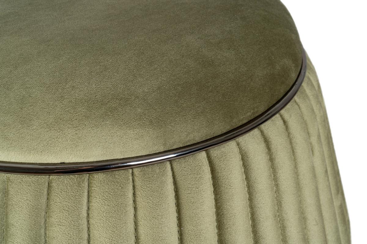 Hocker Doric 225 Grün D: 51,5 Cm - Graphitfarben/Grün, Design, Textil (51,5/53cm) - Kayoom