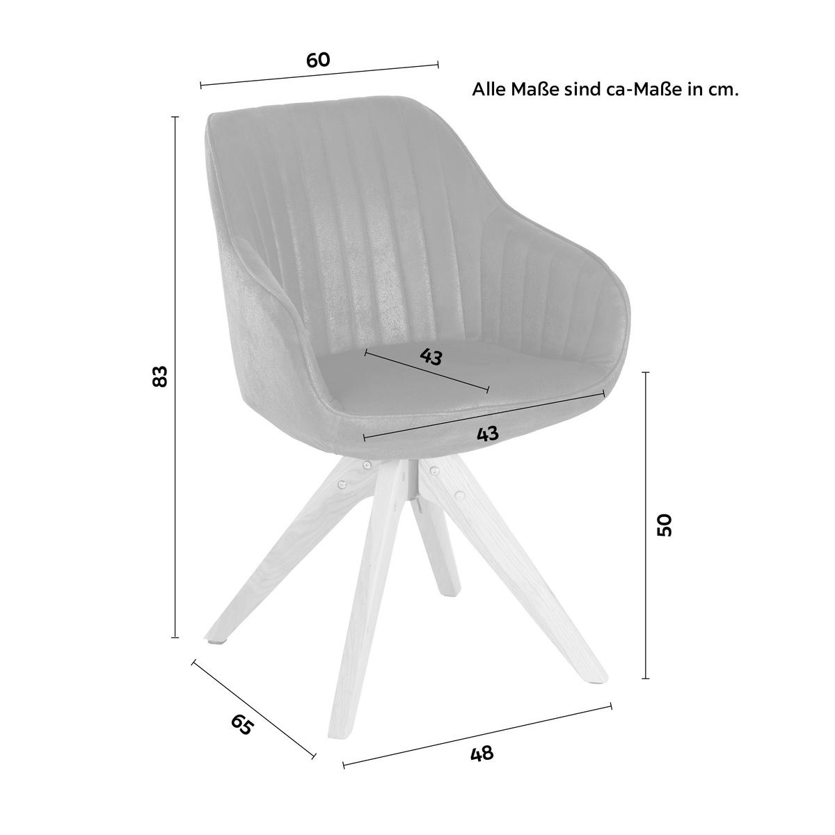ŽIDLE S PODRUČKAMI CHILL -BP- - tmavě hnědá/barvy dubu, dřevo/textil (60/83/65cm) - Mömax