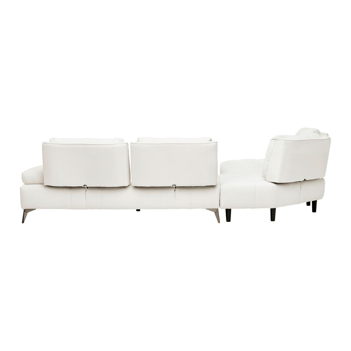 Sedací souprava ESTELLA, krémový manšestr - krémová/tmavě šedá, Moderní, kov/dřevo (326/85/270cm) - Bessagi Home