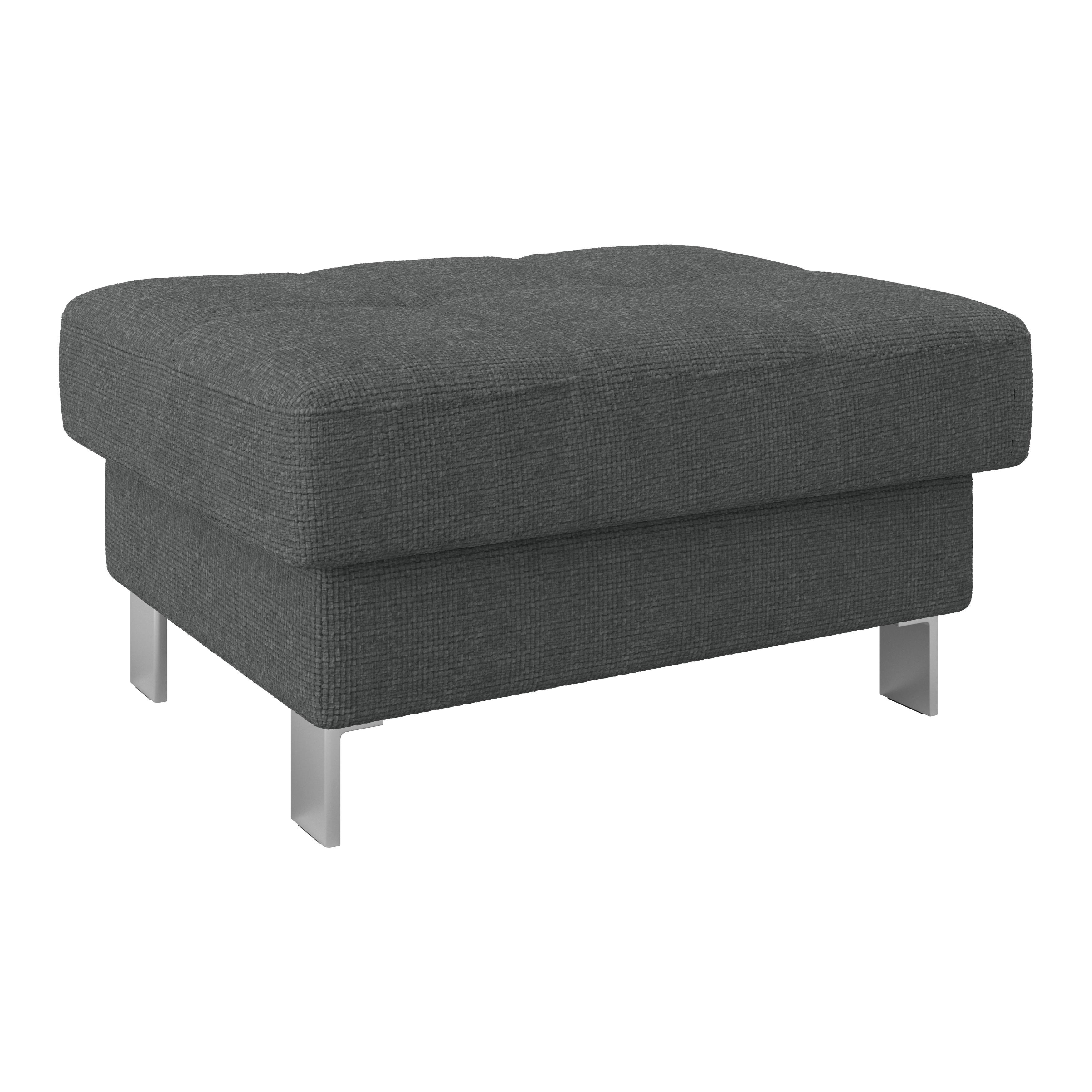 Hocker Savona - Anthrazit, MODERN, Textil (90/44/73cm) - Ondega