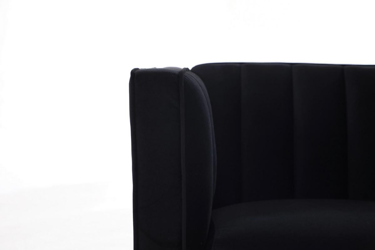 Fotel Sono 101/85 Cm - fekete, Design, textil (101/75/85cm) - Livetastic