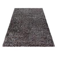 Hochflor Teppich Taupe Enjoy 60x110 cm - Taupe, KONVENTIONELL, Textil (60/110cm)