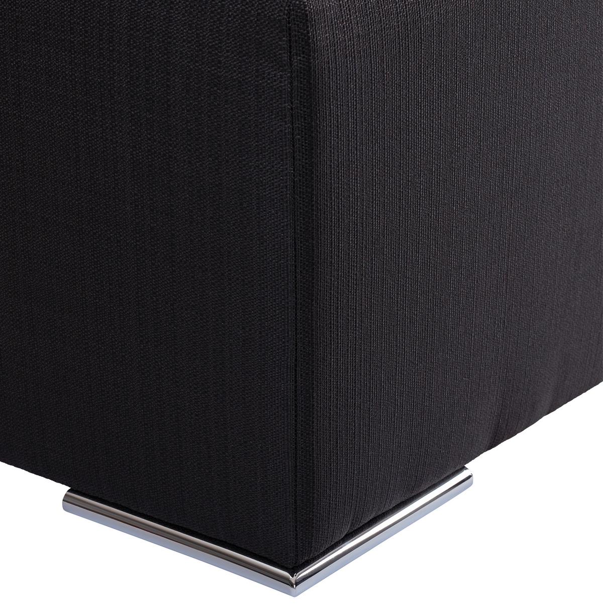 Postel Boxspring NERO PL: 180/200cm, černá - černá/barvy chromu, Konvenční, kov/textil (180/200cm)