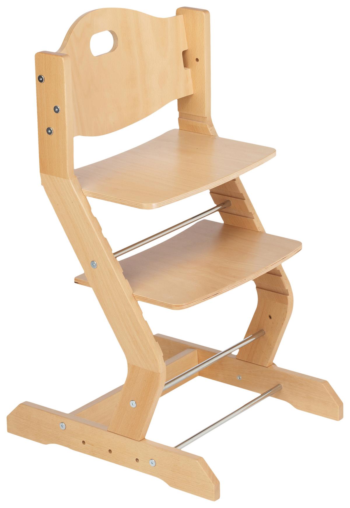 Kinderstuhl Buchefarben, L/b/h: 50x43x81cm - Buchefarben, Basics, Holz (50/43/81cm) - tiSsi