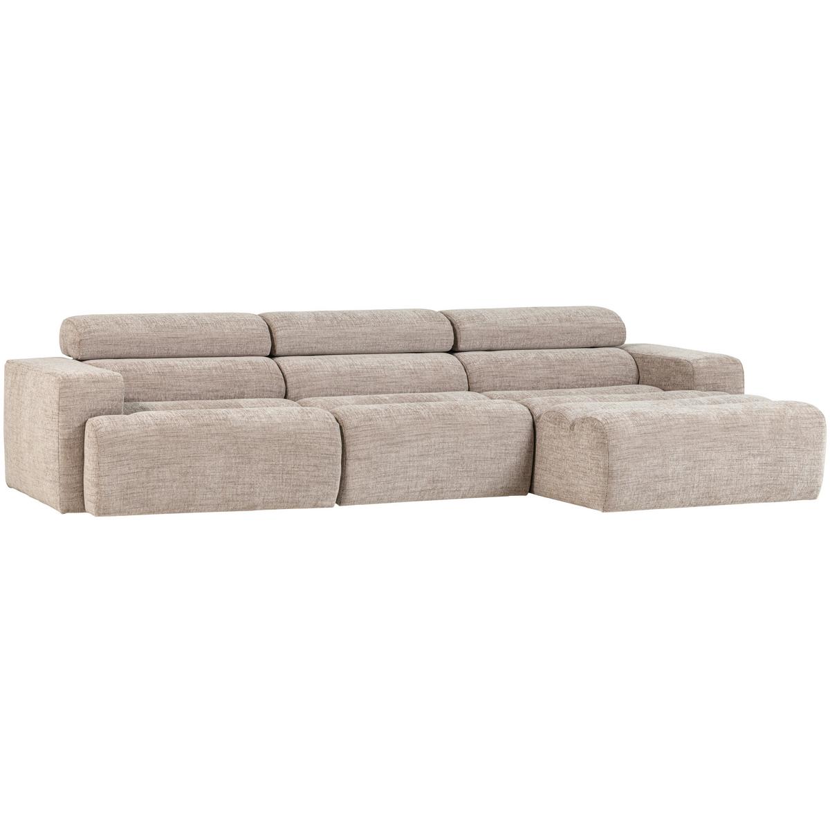 ECKSOFA Novi Naturfarben S: 300x173cm - Schwarz/Naturfarben, Design, Textil (300/173cm) - Livetastic