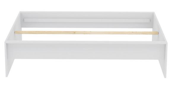 Bettrahmen Unit 140 - Weiß, KONVENTIONELL, Holzwerkstoff (205/155/47cm) - Ondega
