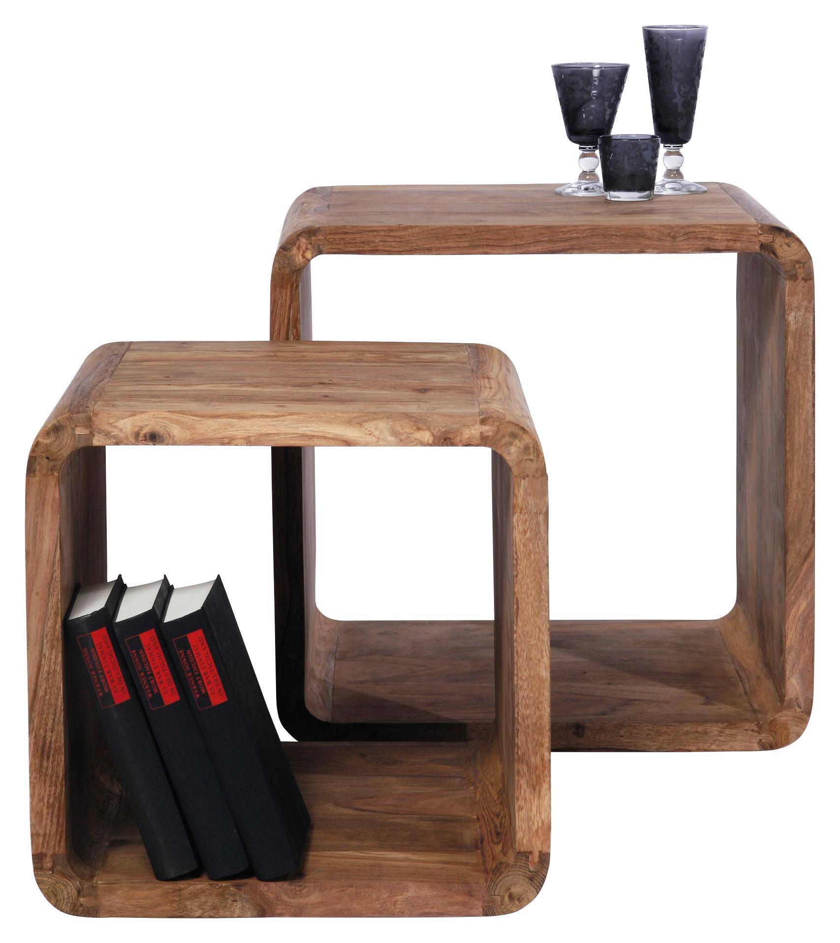 REGAL CUBEN SQUARE - Sheeshamfarben, Design, Holz - Kare-Design