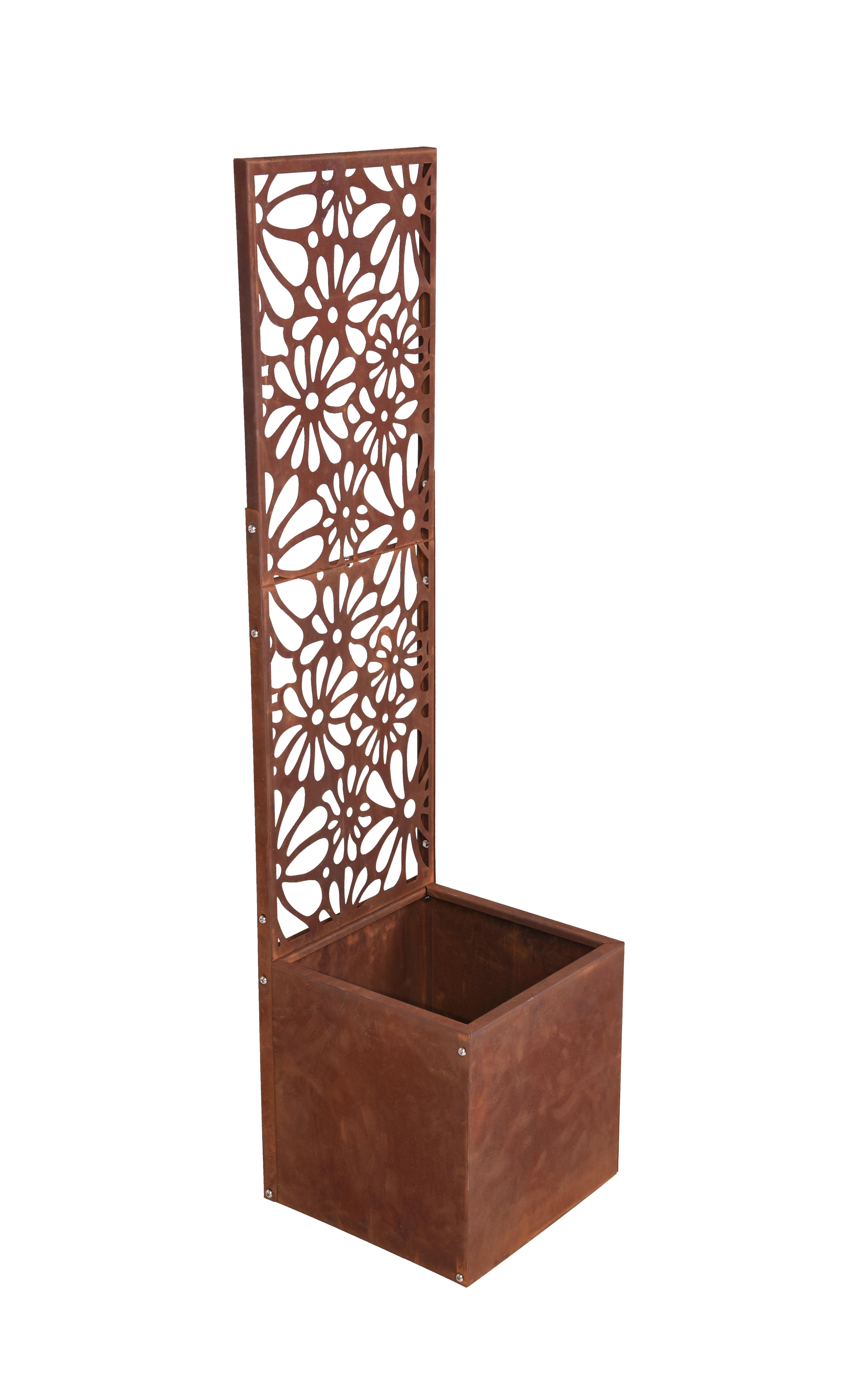 Pflanzkübel Rostoptik - Rostfarben, Basics, Metall (30/118/30cm)