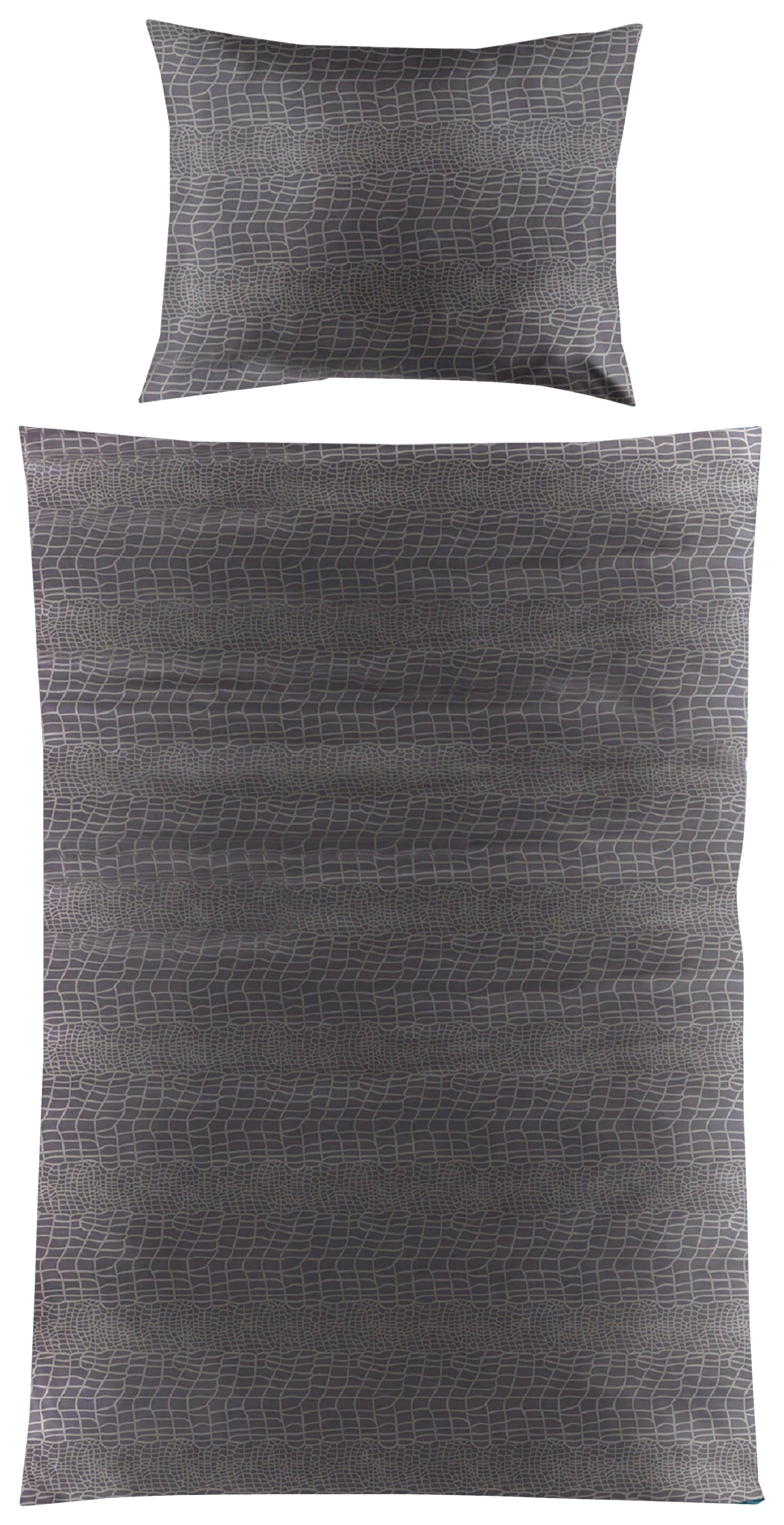 Bettwäsche Valeria - Anthrazit, MODERN, Textil (140/200cm) - Luca Bessoni