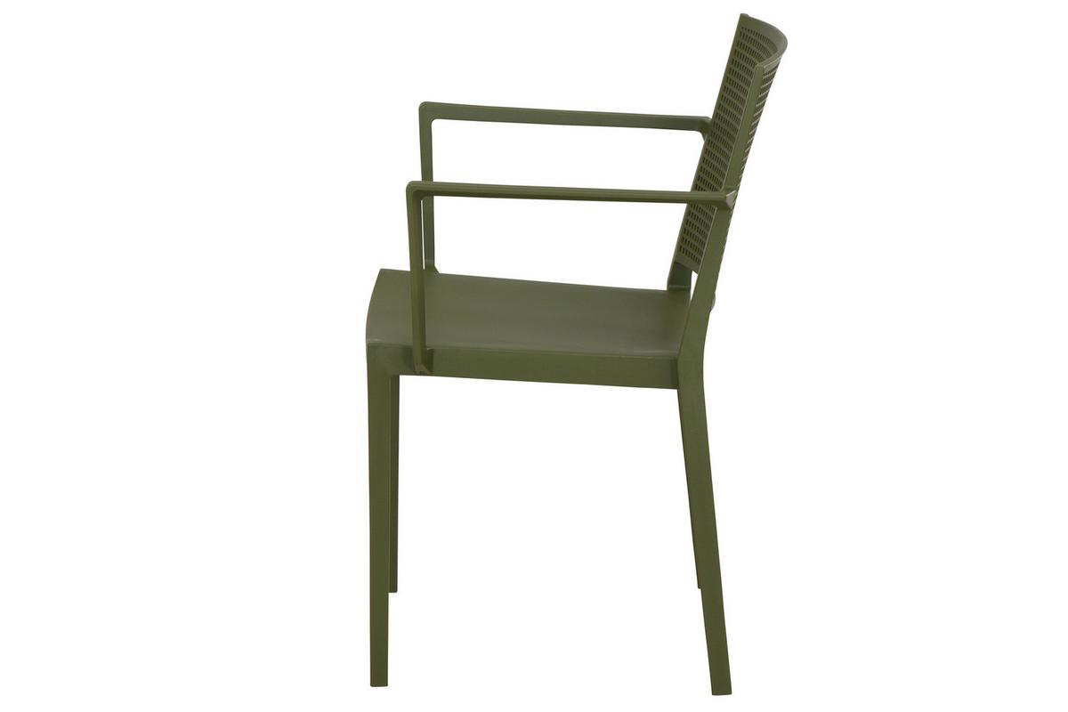 Stapelstuhl T20122 - Grün, Basics, Kunststoff (46/80/56cm) - Siena Garden