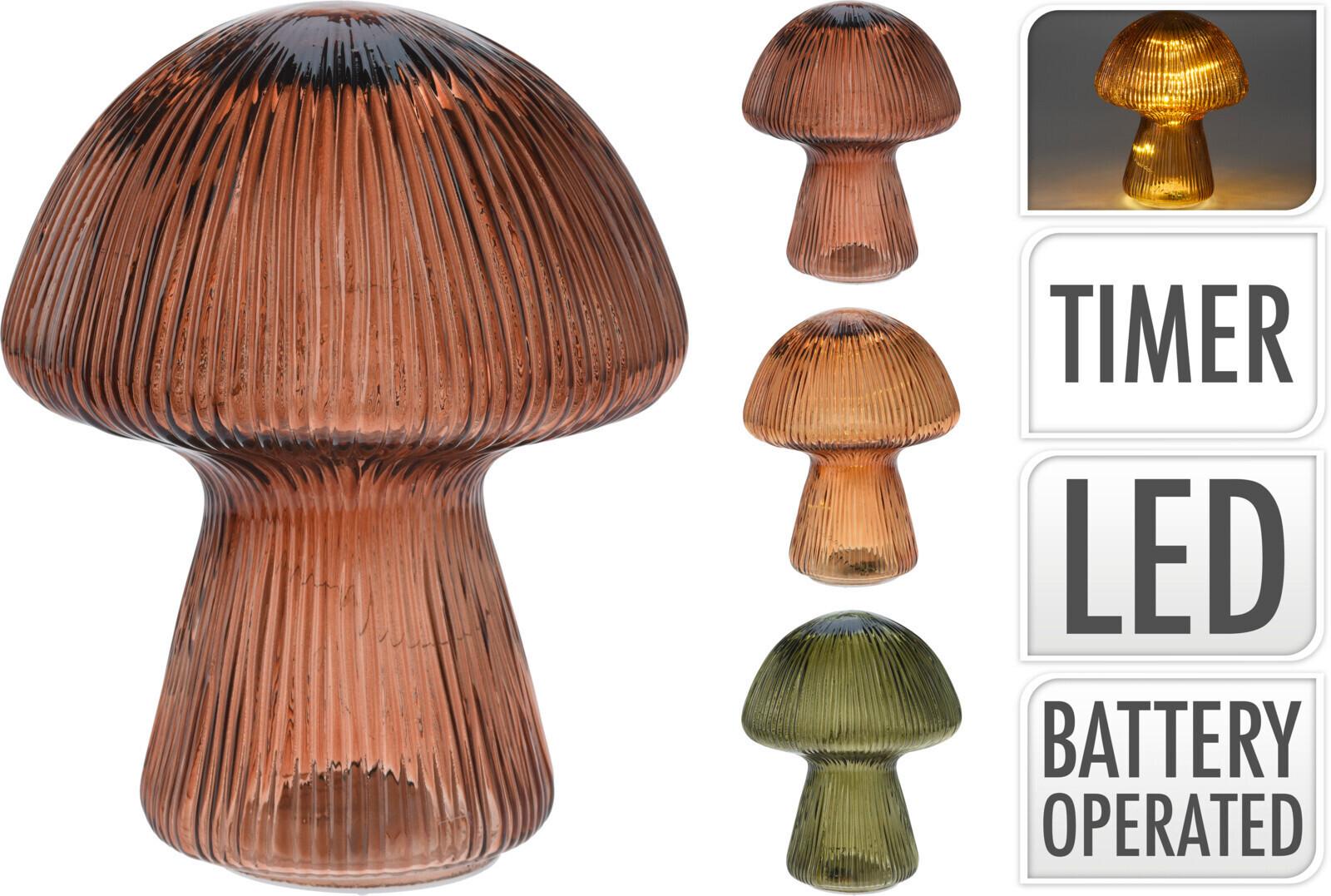 Led-es Üveggomba Adg000010 - Basics, Üveg (11,8/11,8/14,6cm)