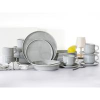 Kombiservice Chef Collection, Grau, 30-Tlg. - Hellgrau, Basics, Keramik - Creatable