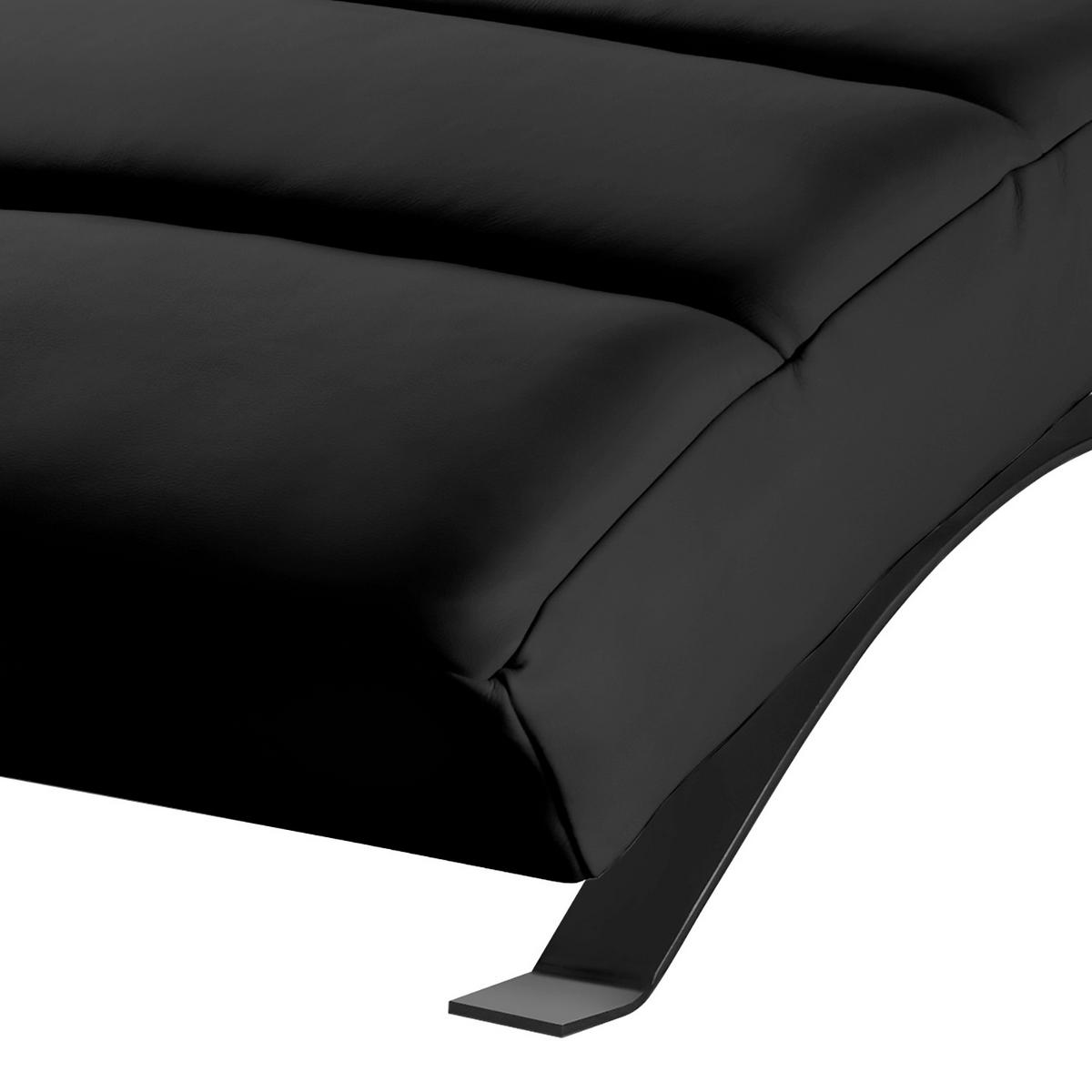 Relaxliege Swing Black Schwarz B: 65 cm - Schwarz, Design, Textil (65/65-95/171cm) - Livetastic