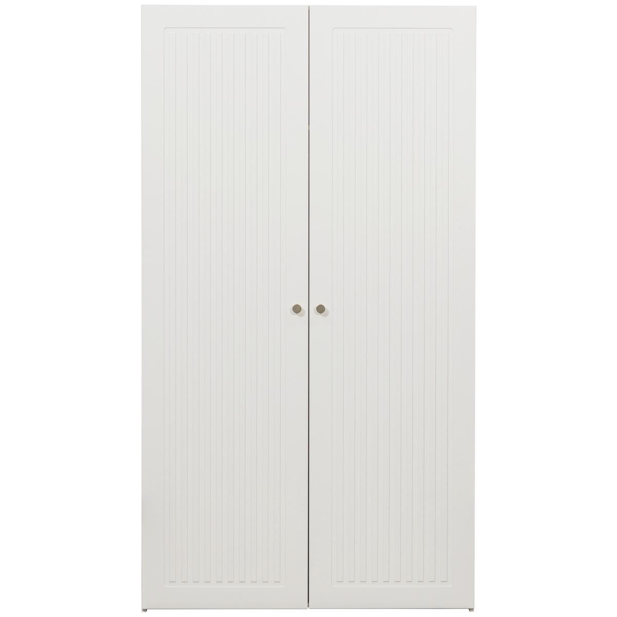 DREHTÜRENSCHRANK Spike Weiß B: 110cm - Weiß, Basics, Holz (110/210/55cm) - MID.YOU