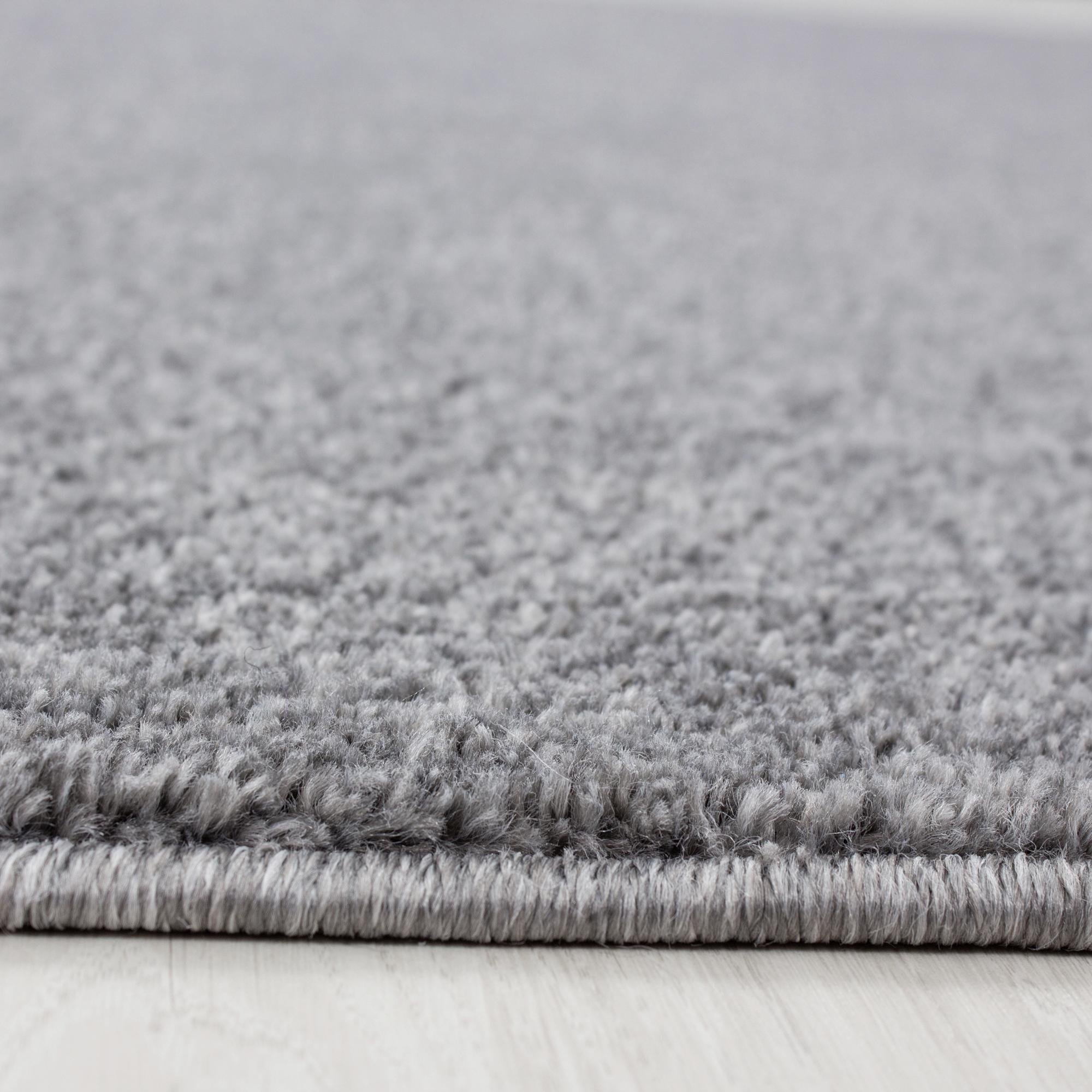 Koberec s vysokým vlasem, 160 cm, světle šedá - světle šedá, Design, textil (160cm) - Novel