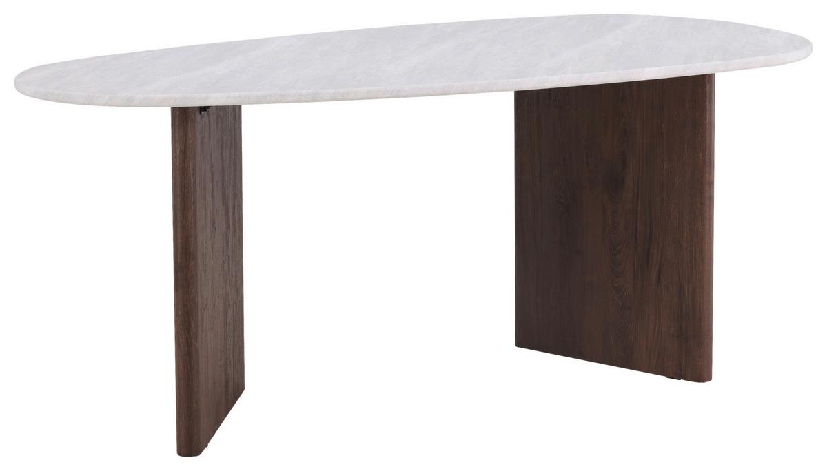 JÍDELNÍ STŮL GRÖNVIK - světle šedá/mokka, Design, kompozitní dřevo (180/90/75cm) - Livetastic