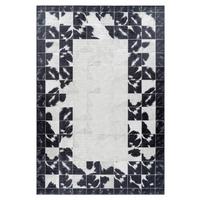 Flachwebteppich Fiesta - Creme/Schwarz, Design, Textil (160/230cm) - Novel