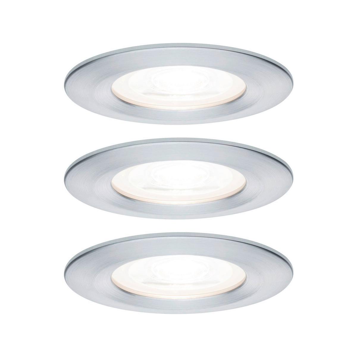 Deckenleuchte 3er-Set Ø 7,8 cm, dimmbar, Rund - Basics (7,8cm) - Paulmann