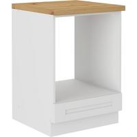 SKRINKA NA VSTAVANÝ SPORÁK LUISA        HU60 - biela/dub artisan, Romantik / Landhaus, kompozitné drevo (60/86/60cm) - Ondega