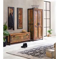 Garderobe Dielen Multicolor/Schwarz B: 210cm - Multicolor/Schwarz, Design, Holz/Metall (210/180/45cm) - MID.YOU