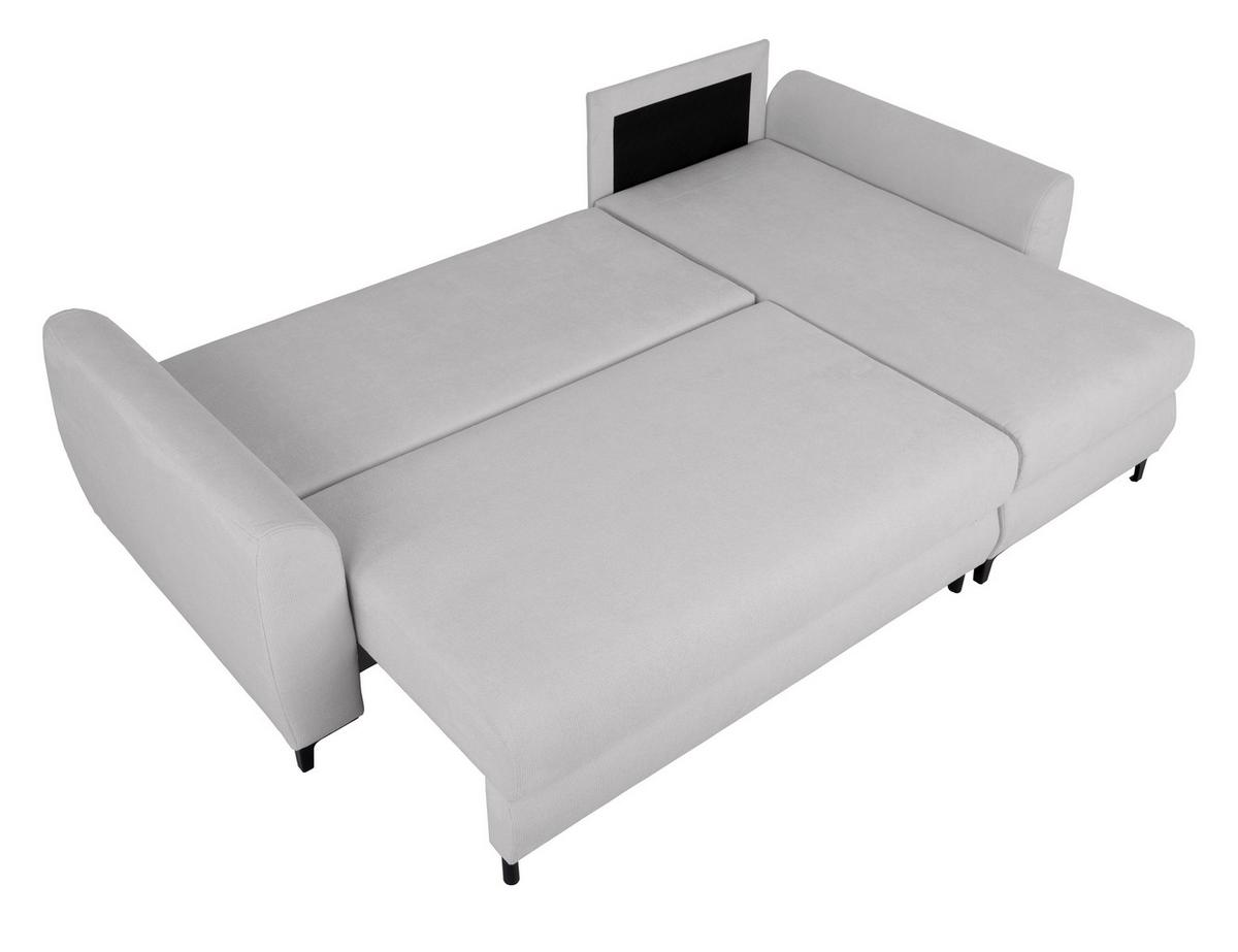 Ecksofa Moli, Grau S: 236x148 cm - Schwarz/Grau, Design, Textil (236/148cm) - MID.YOU