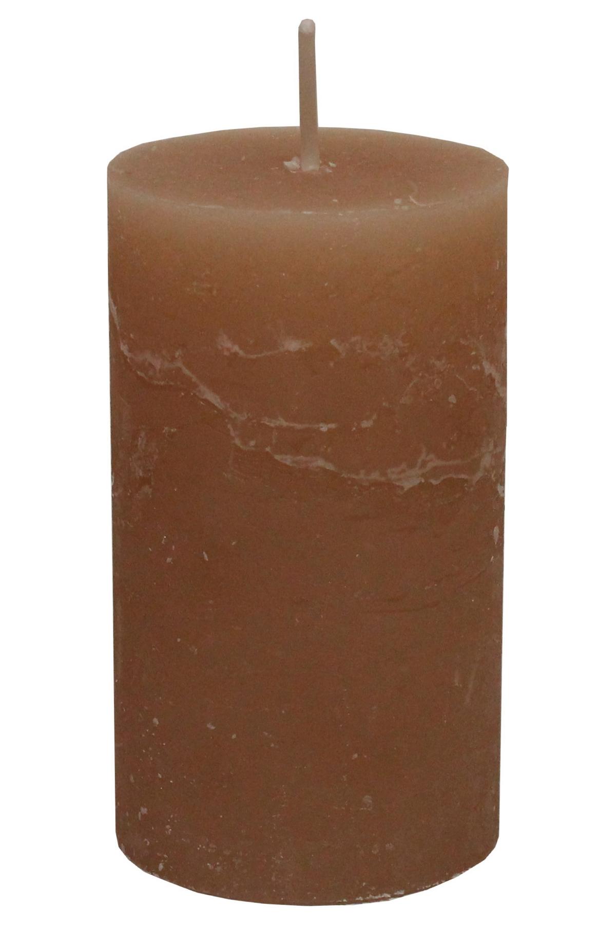 VÁLCOVÁ SVÍČKA LIA - pískové barvy, Moderní (6,8/12cm) - Premium Living