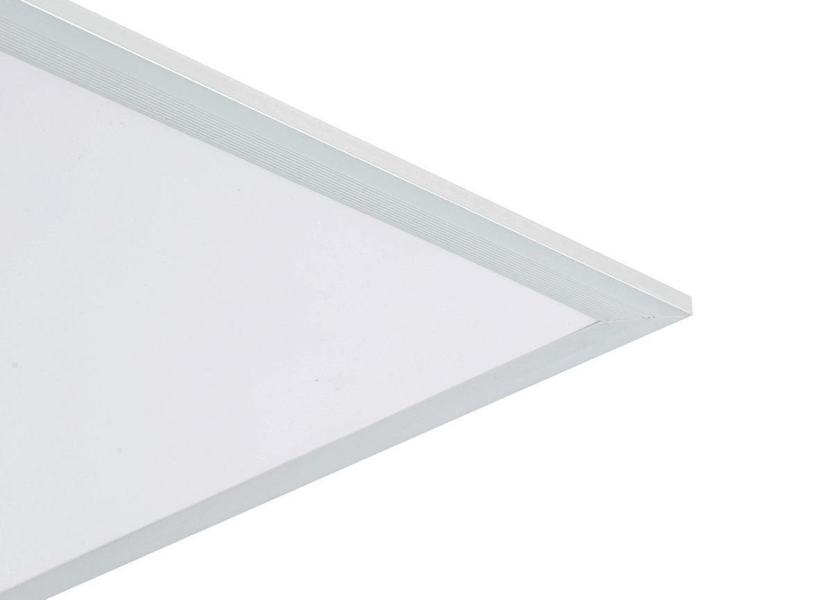 STROPNÉ LED SVIETIDLO CORNELIUS -AKT- - biela/strieborná, Modern, kov/plast (60/60/7,5cm) - Mömax