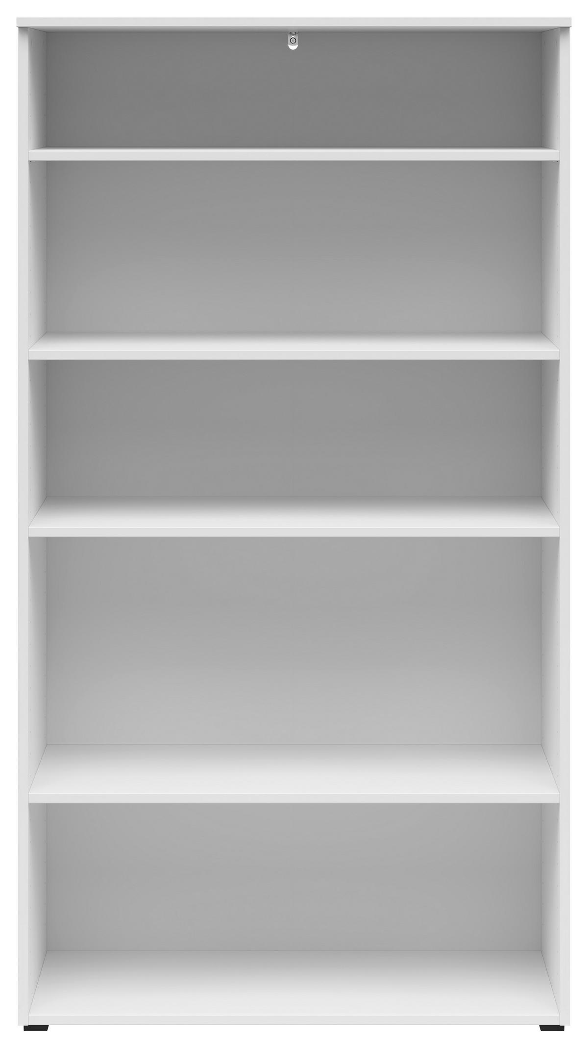 Regál MULTISTAURAUM - bílá/antracitová, Moderní, kompozitní dřevo/plast (80/147/40cm)
