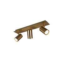 Strahler Spot Marley 3-Flammig verstellbar L: 48 cm - Messingfarben, Design, Metall (48,0/15,0/9,00cm) - Trio Leuchten