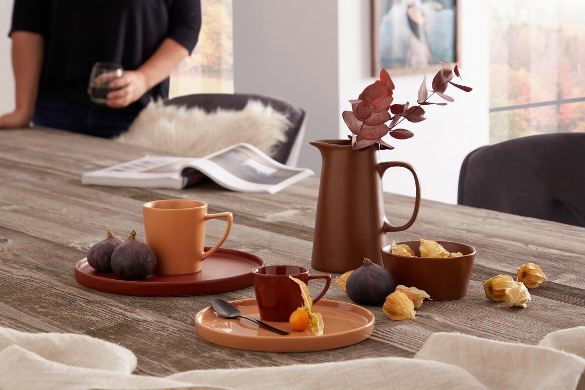 Kaffeebecher Steinzeug 300 ml Terracotta Matt Mantenga - Terracotta, MODERN, Keramik (12/8,7/9cm) - James Wood